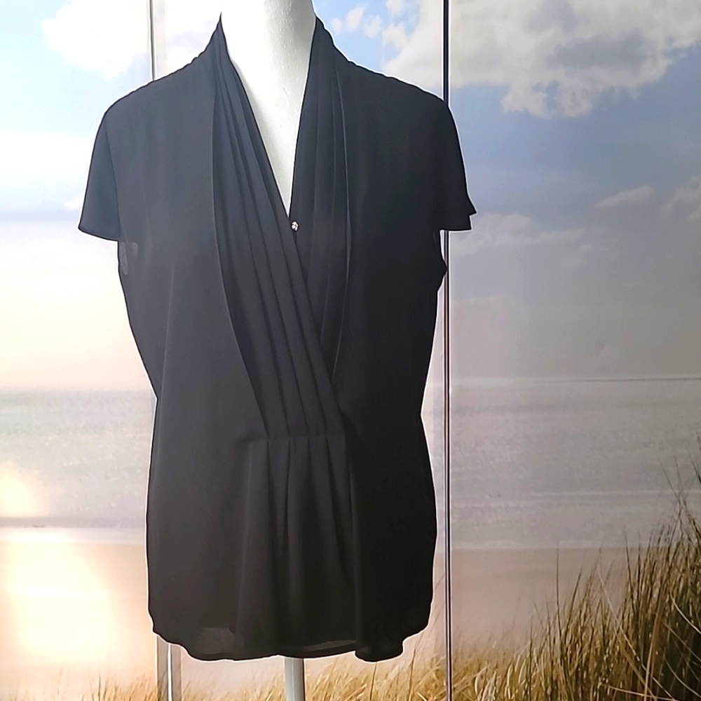 Calvin Klein Formal Pleated Business Top